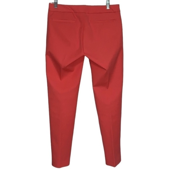 🌸2/$25 Ecru Salmon Pink Madison Slim Trouser Ankle Pant - Picture 3 of 7